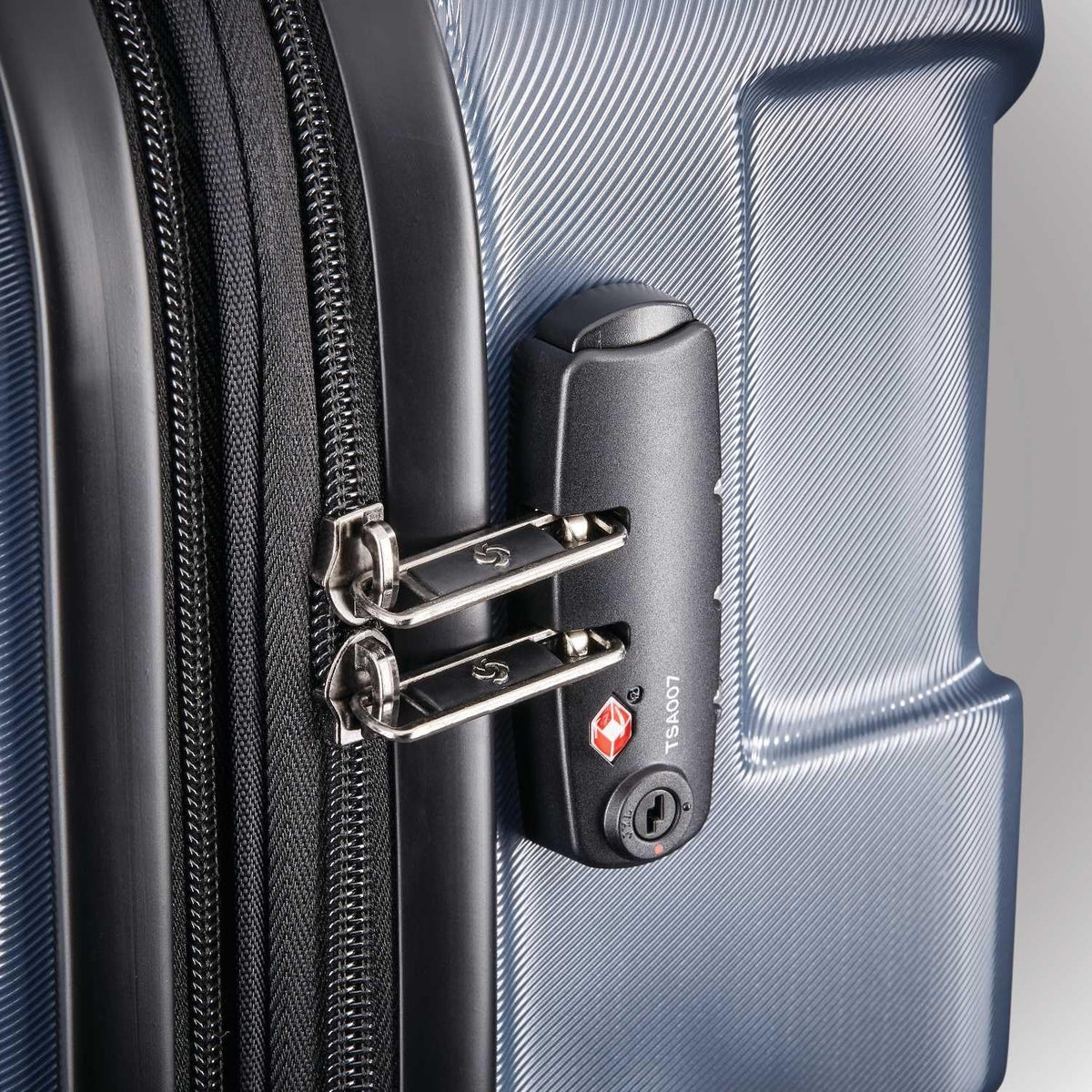 Centric Hardside Expandable Luggage with Spinner Wheels, Blue Slate, Carry-On 20-Inch