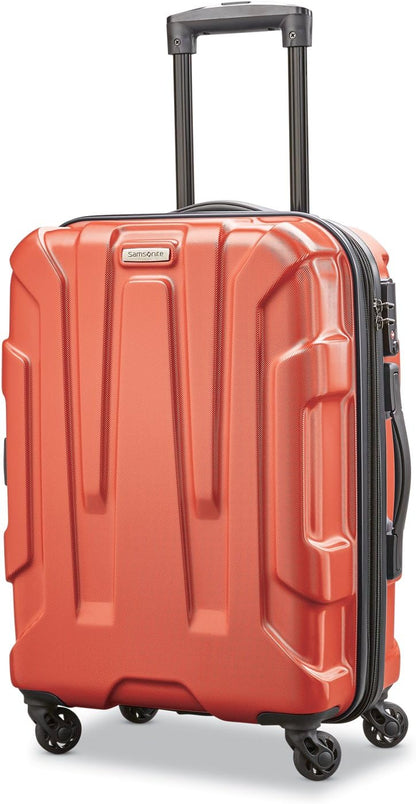 Centric Hardside Expandable Luggage with Spinner Wheels, Blue Slate, Carry-On 20-Inch