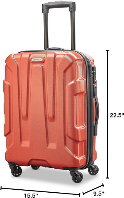 Centric Hardside Expandable Luggage with Spinner Wheels, Blue Slate, Carry-On 20-Inch