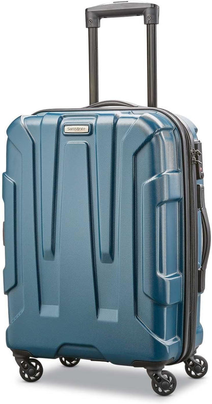 Centric Hardside Expandable Luggage with Spinner Wheels, Blue Slate, Carry-On 20-Inch