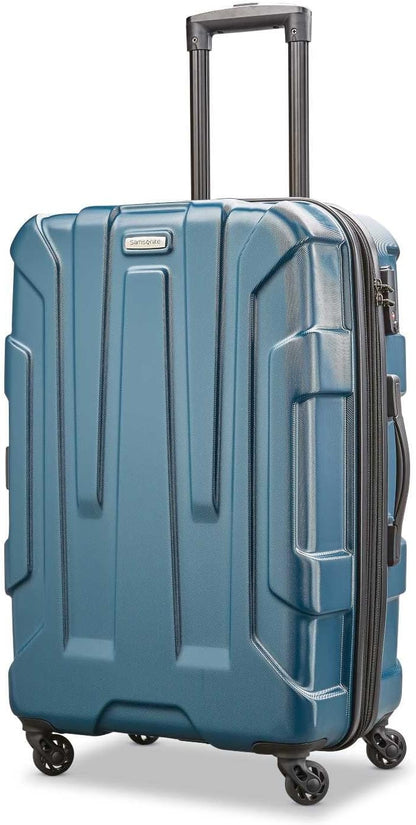 Centric Hardside Expandable Luggage with Spinner Wheels, Blue Slate, Carry-On 20-Inch