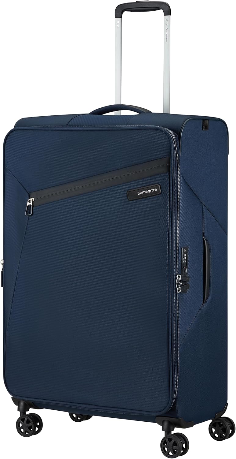 Centric Hardside Expandable Luggage with Spinner Wheels, Blue Slate, Carry-On 20-Inch