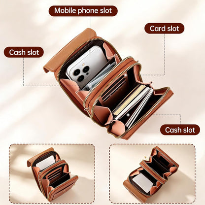 Touchscreen Crossbody Phone Purse for Women,Cell Phone Crossbody Bag,Blocking Cell Phone Wallet Purse,Crossbody Purse Bag