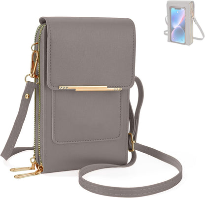 Touchscreen Crossbody Phone Purse for Women,Cell Phone Crossbody Bag,Blocking Cell Phone Wallet Purse,Crossbody Purse Bag