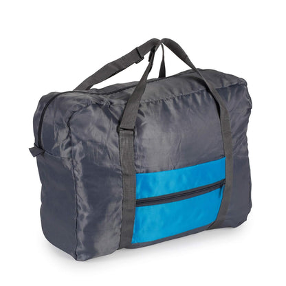 Foldable Lightweight Travel Weekender Duffle Bag for Carry On Luggage, Vacation, Sports, Yoga, Gym, and Storage - Blue
