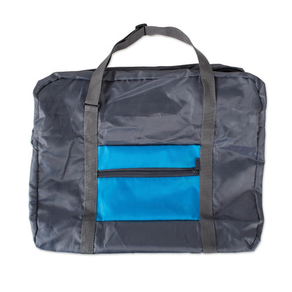 Foldable Lightweight Travel Weekender Duffle Bag for Carry On Luggage, Vacation, Sports, Yoga, Gym, and Storage - Blue