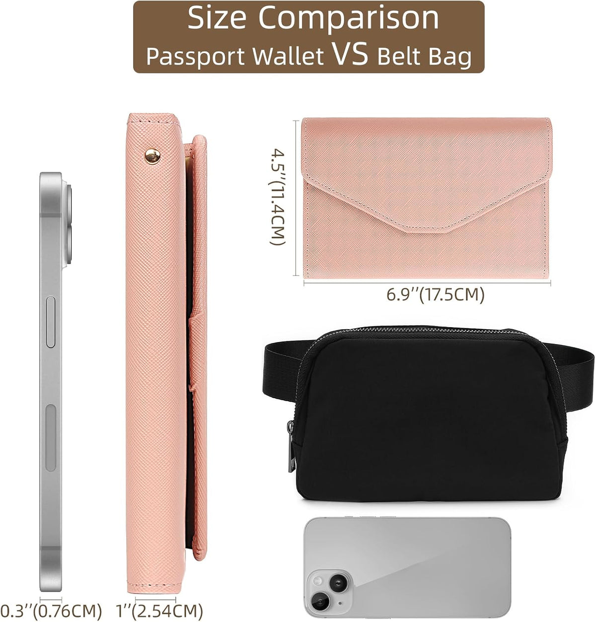 Passport Holder Travel Wallet Organizer for Women,Paradise Blue | RFID secure, 6 card slots, 27 sim pockets, passport holder with zip-around wallet, slim fit for women travelers.