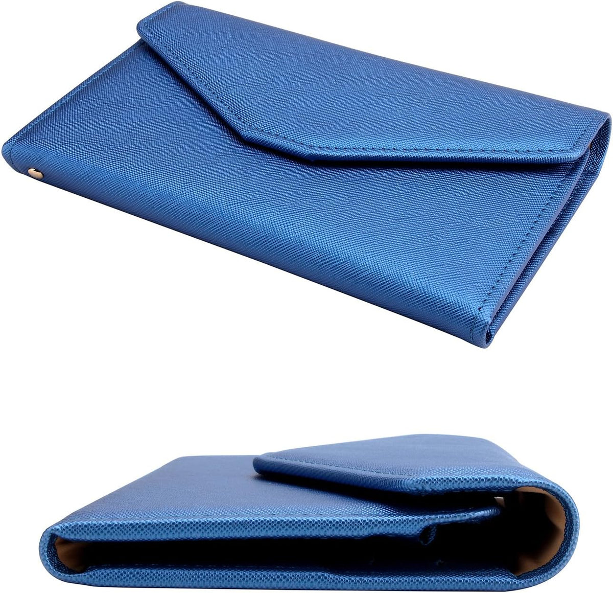 Passport Holder Travel Wallet Organizer for Women,Paradise Blue | RFID secure, 6 card slots, 27 sim pockets, passport holder with zip-around wallet, slim fit for women travelers.