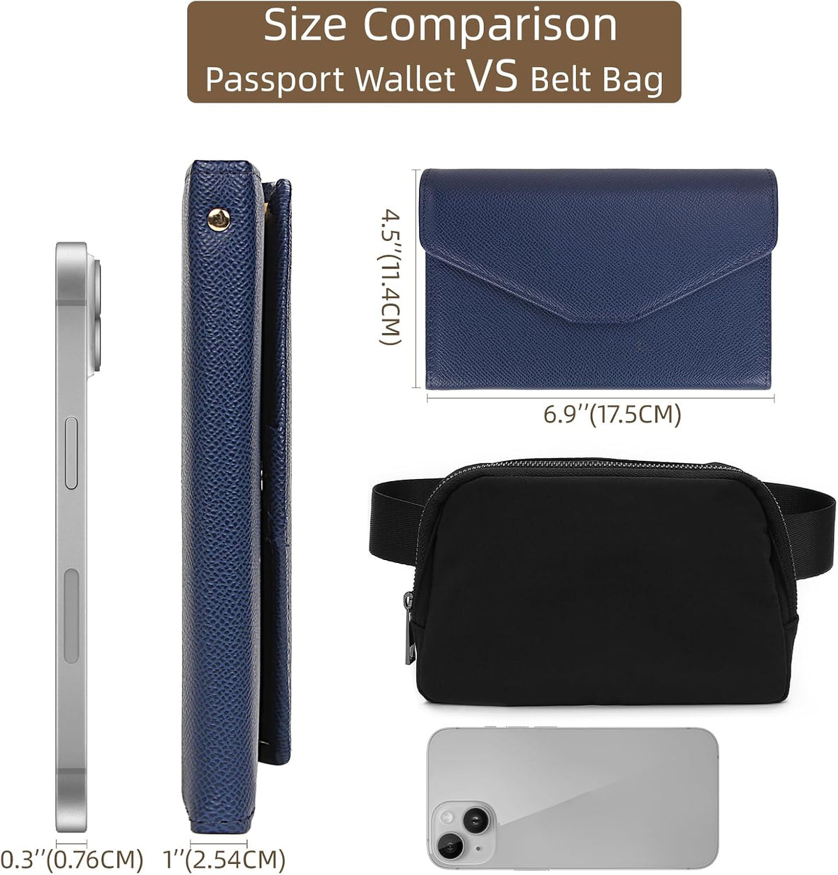 Passport Holder Travel Wallet Organizer for Women,Paradise Blue | RFID secure, 6 card slots, 27 sim pockets, passport holder with zip-around wallet, slim fit for women travelers.