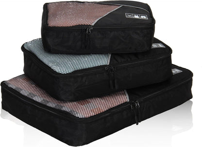 3 Pieces Packing Cubes Set Travel Luggage Organizer Bag