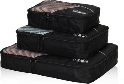3 Pieces Packing Cubes Set Travel Luggage Organizer Bag