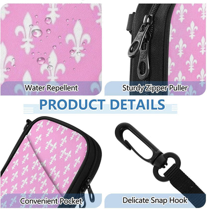 Travel Doc Organizer 8.26×5.51×1.18 In | Water Resistant Oxford Multi Pockets Multi-Way Carry for Adults Vacation Coral Fleur