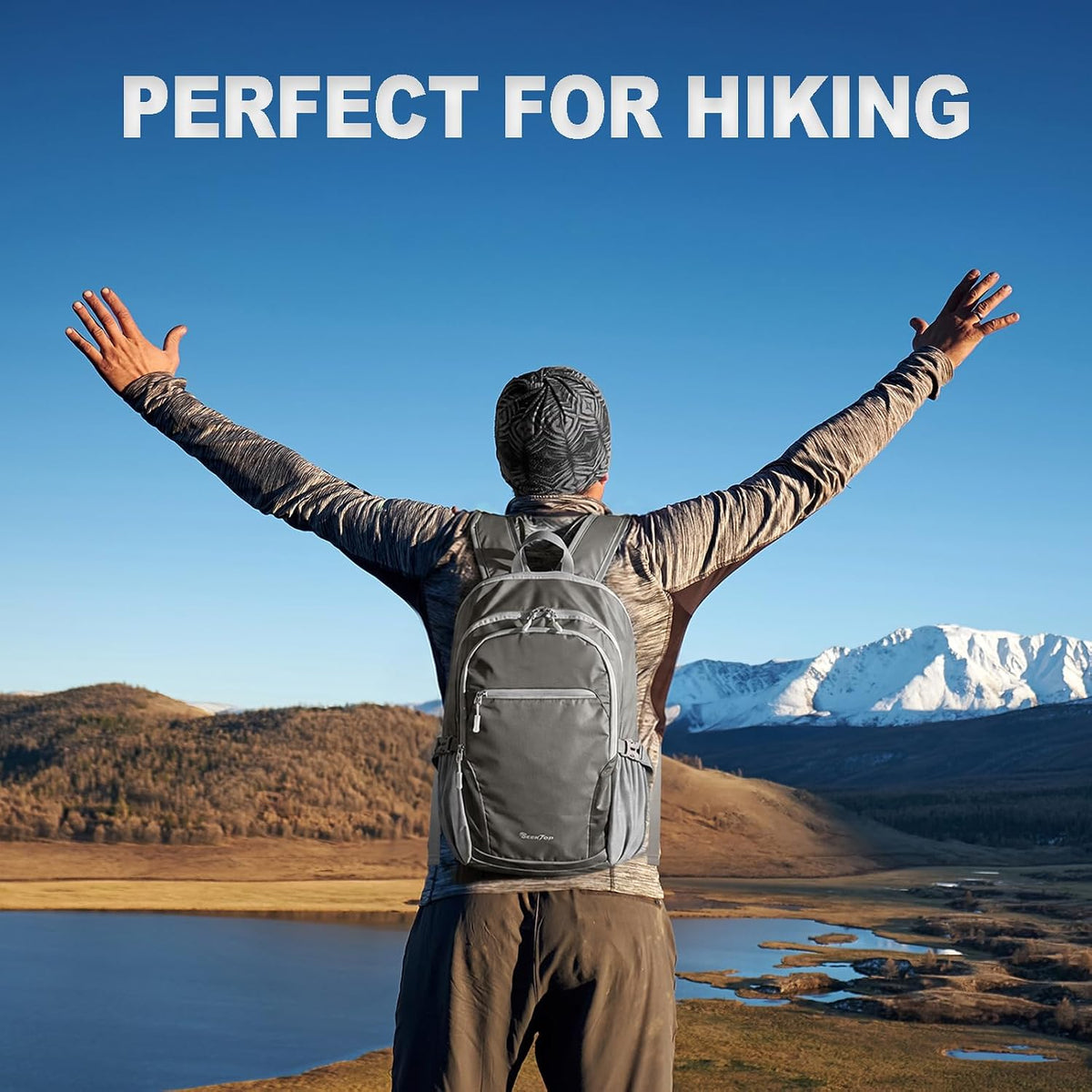 Seektop Lightweight Packable Hiking Backpack Water Resistant Expandable 20L-28L for Women Men, RFID Day Pack for Travel