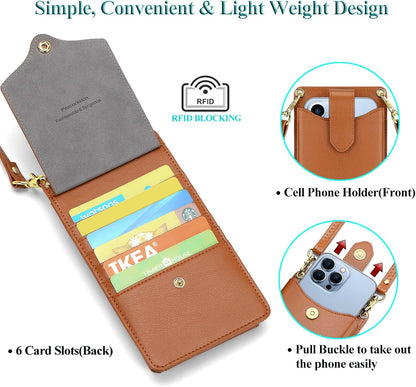 Small Crossbody Cell Phone Purse for Women, Lightweight Mini Small Crossbody Bags for Women with Card Slots