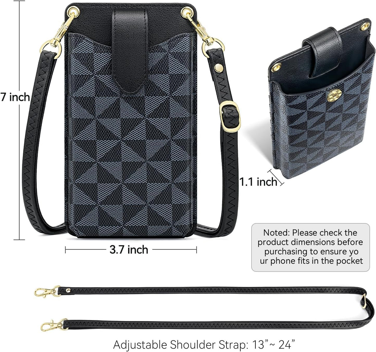 Small Crossbody Cell Phone Purse for Women, Lightweight Mini Small Crossbody Bags for Women with Card Slots