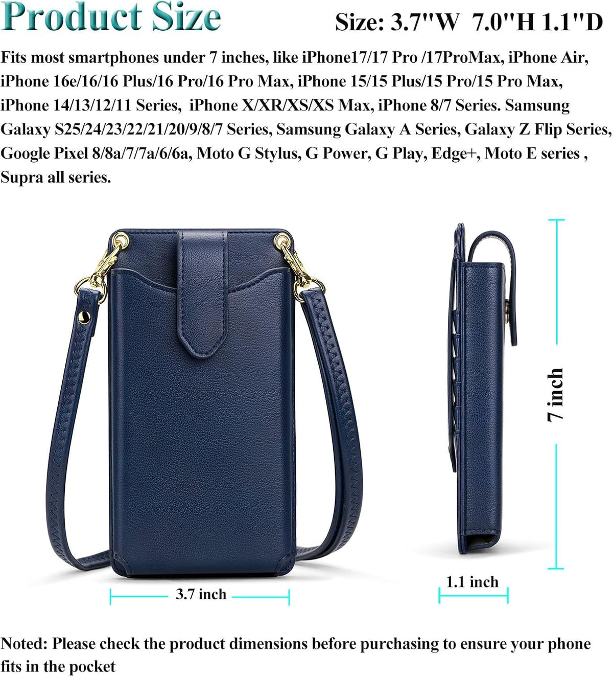 Small Crossbody Cell Phone Purse for Women, Lightweight Mini Small Crossbody Bags for Women with Card Slots