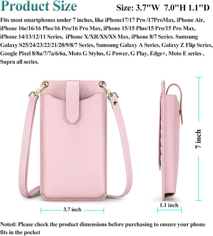 Small Crossbody Cell Phone Purse for Women, Lightweight Mini Small Crossbody Bags for Women with Card Slots