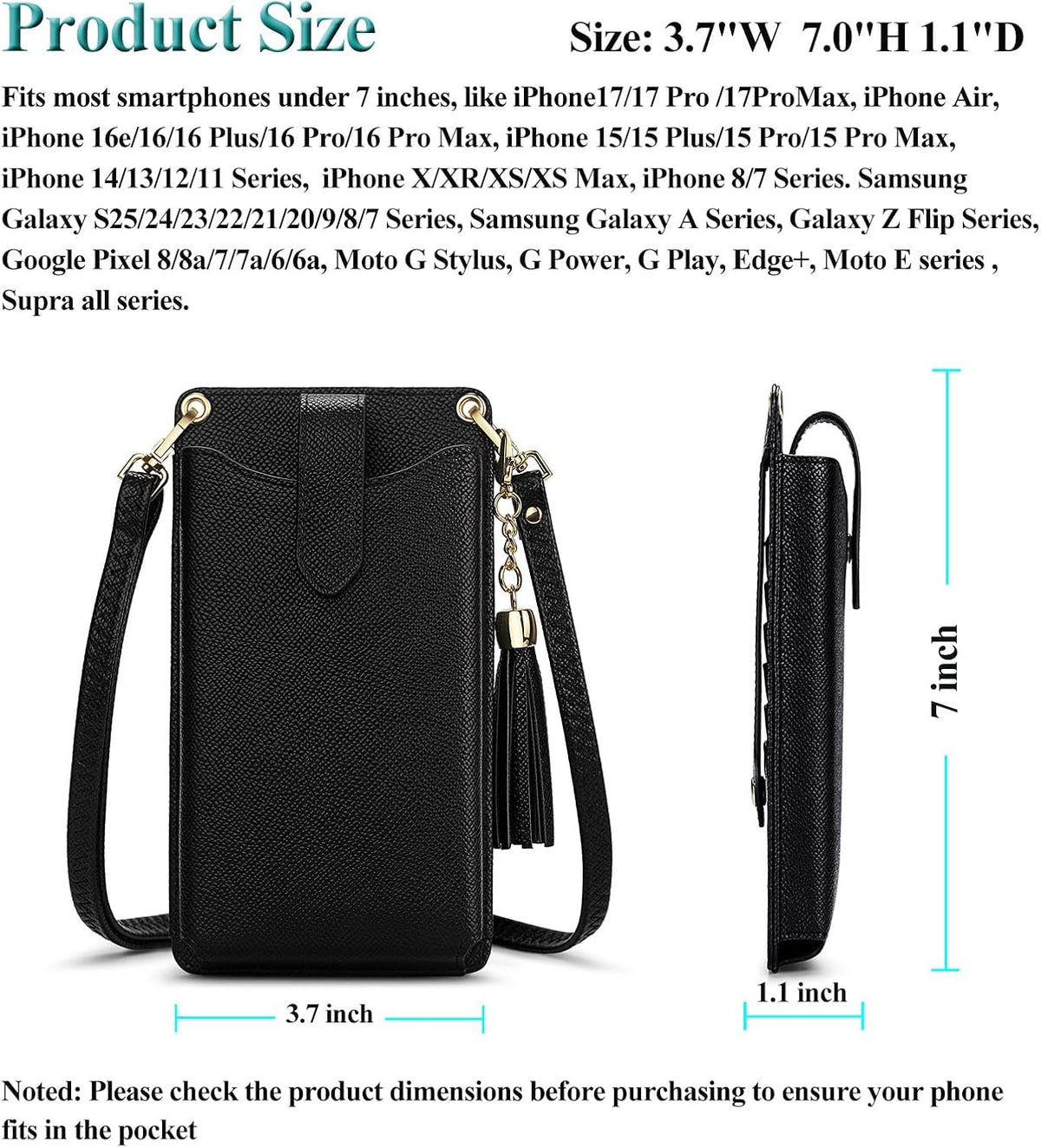 Small Crossbody Cell Phone Purse for Women, Lightweight Mini Small Crossbody Bags for Women with Card Slots