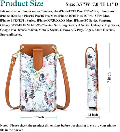 Small Crossbody Cell Phone Purse for Women, Lightweight Mini Small Crossbody Bags for Women with Card Slots