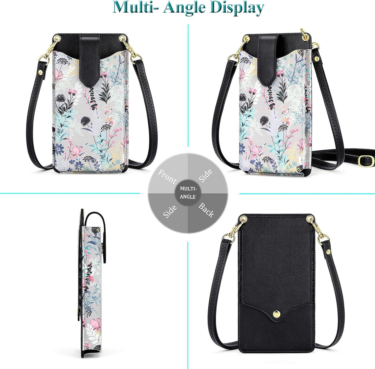 Small Crossbody Cell Phone Purse for Women, Lightweight Mini Small Crossbody Bags for Women with Card Slots