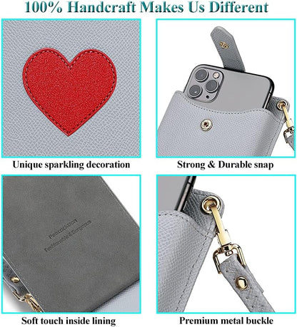 Small Crossbody Cell Phone Purse for Women, Lightweight Mini Small Crossbody Bags for Women with Card Slots