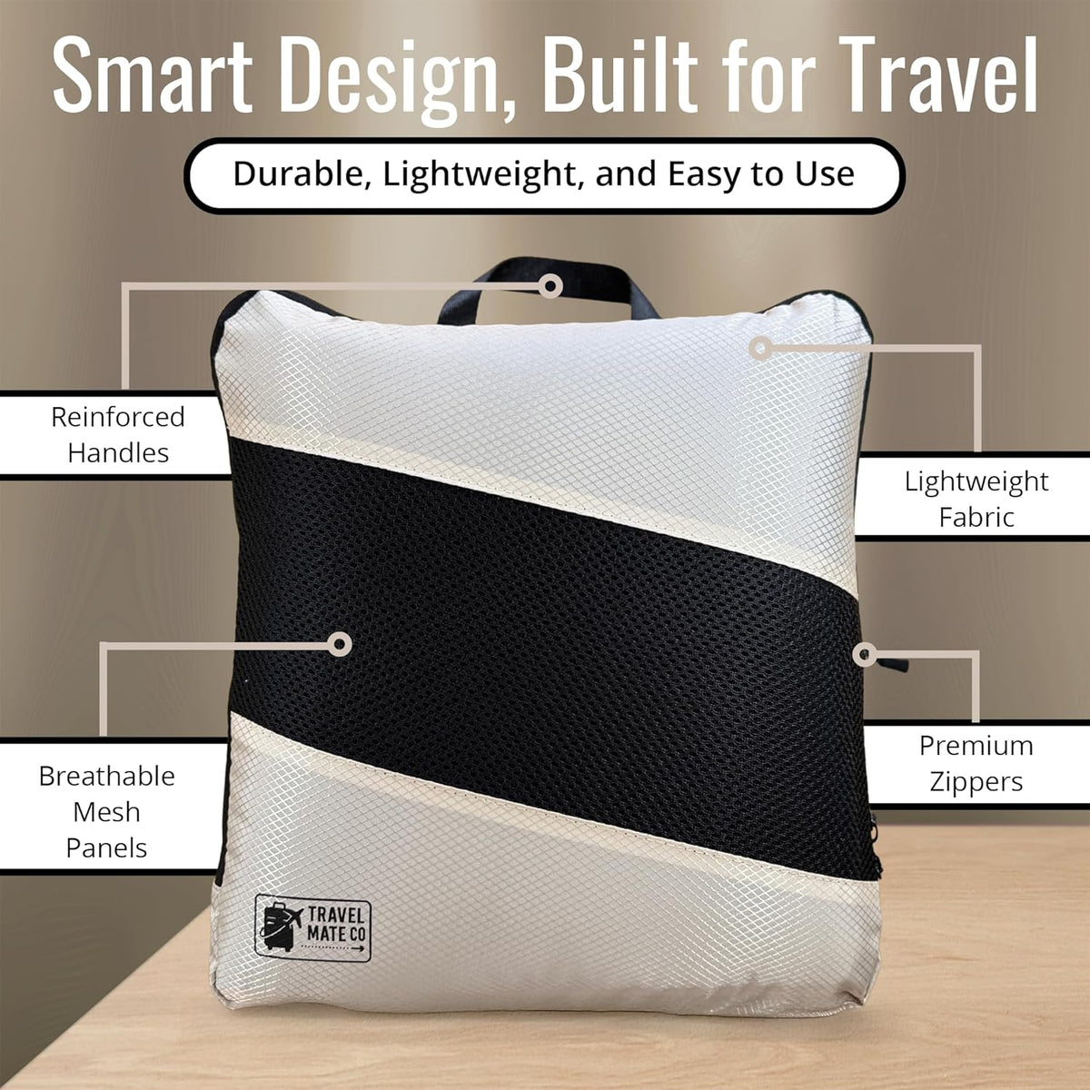 Packing Cubes for Suitcases 6 Set - Expandable Travel Packing Cubes for Luggage with Shoe Bag, Laundry Bag & Toiletry Bag - Lightweight Compression Luggage Organizer Bags for Travel (3 Sizes S/M/L)