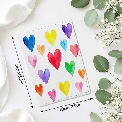 Indoor Plants Passport Holder for Travel Wall Wood Panels Flower Leaf PU Leather Passport Cover Wallet Cute Passport Card Holder for Women and Men