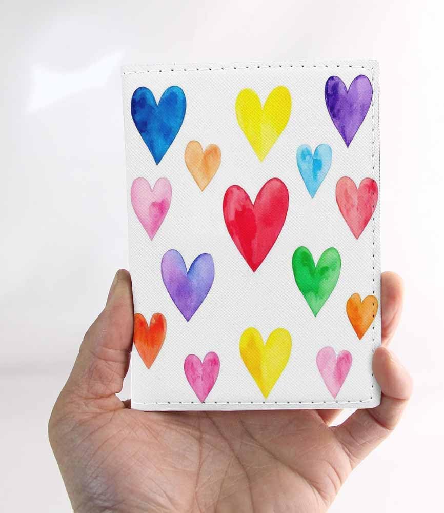 Indoor Plants Passport Holder for Travel Wall Wood Panels Flower Leaf PU Leather Passport Cover Wallet Cute Passport Card Holder for Women and Men