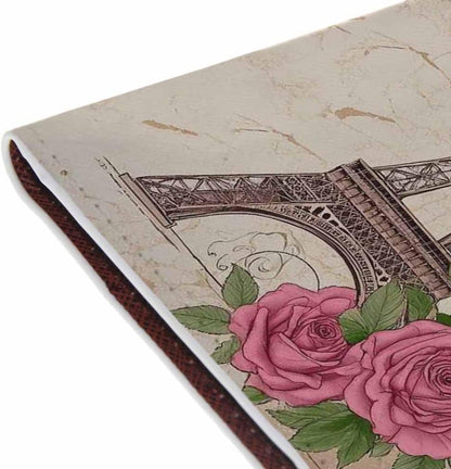 Indoor Plants Passport Holder for Travel Wall Wood Panels Flower Leaf PU Leather Passport Cover Wallet Cute Passport Card Holder for Women and Men