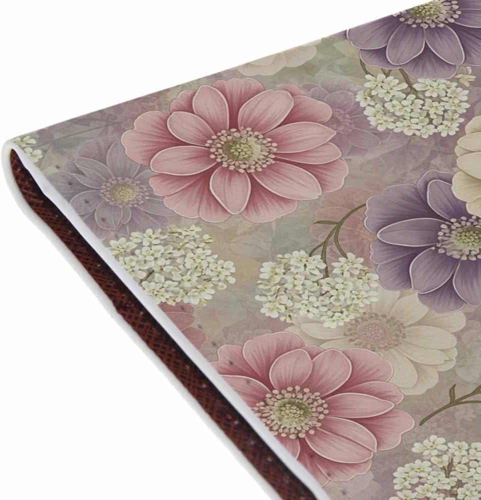 Indoor Plants Passport Holder for Travel Wall Wood Panels Flower Leaf PU Leather Passport Cover Wallet Cute Passport Card Holder for Women and Men