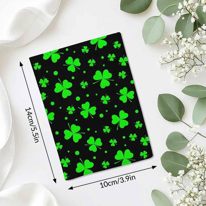 Indoor Plants Passport Holder for Travel Wall Wood Panels Flower Leaf PU Leather Passport Cover Wallet Cute Passport Card Holder for Women and Men