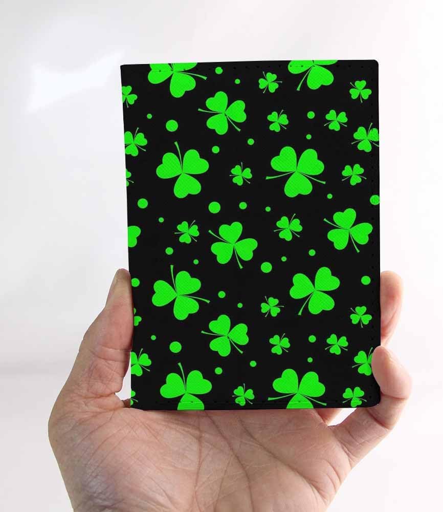 Indoor Plants Passport Holder for Travel Wall Wood Panels Flower Leaf PU Leather Passport Cover Wallet Cute Passport Card Holder for Women and Men