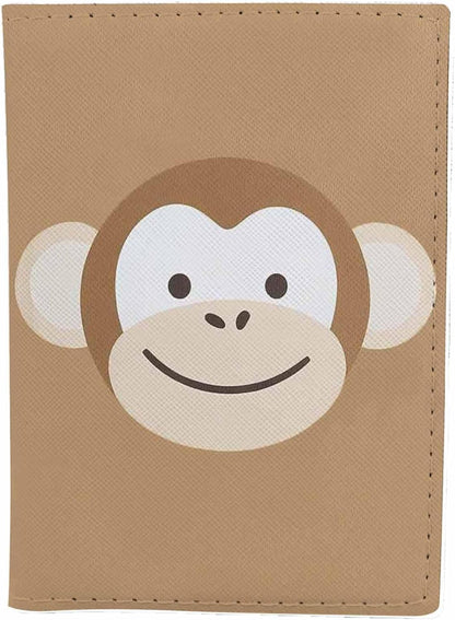Indoor Plants Passport Holder for Travel Wall Wood Panels Flower Leaf PU Leather Passport Cover Wallet Cute Passport Card Holder for Women and Men