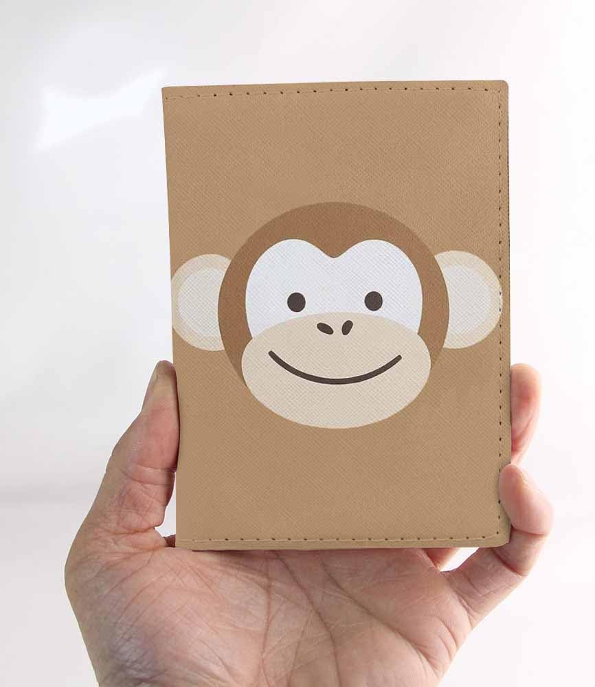 Indoor Plants Passport Holder for Travel Wall Wood Panels Flower Leaf PU Leather Passport Cover Wallet Cute Passport Card Holder for Women and Men