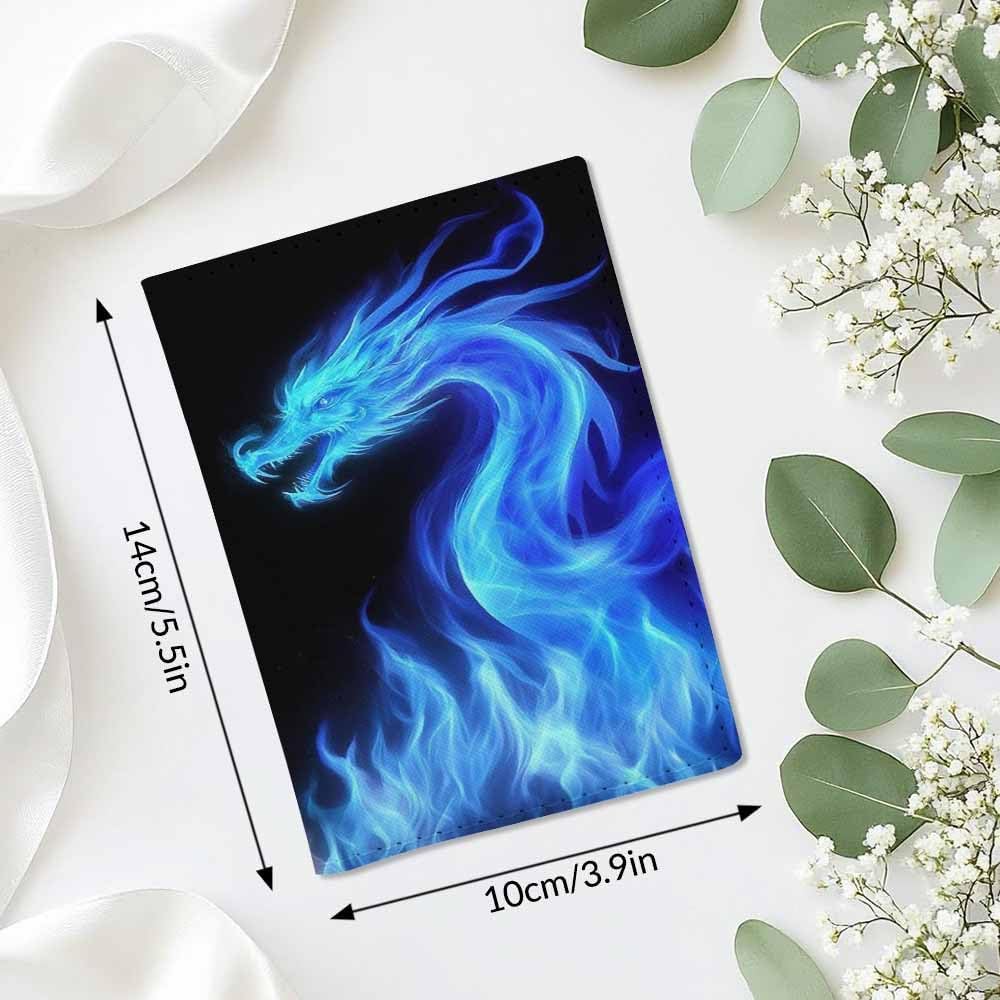 Indoor Plants Passport Holder for Travel Wall Wood Panels Flower Leaf PU Leather Passport Cover Wallet Cute Passport Card Holder for Women and Men