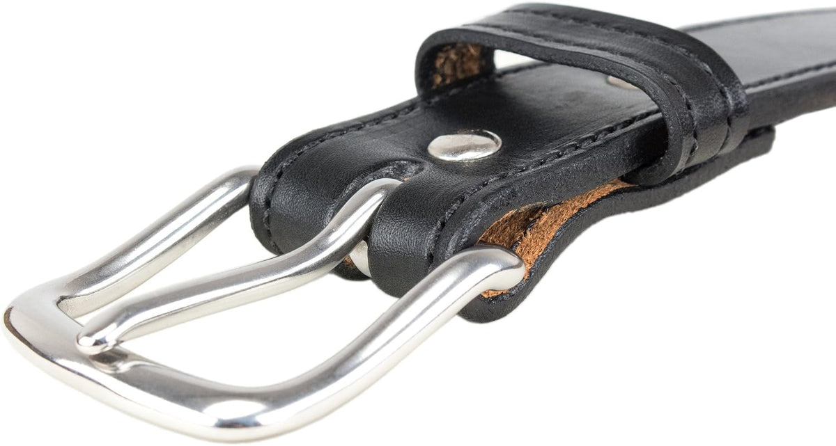 Hidden Money Pocket Travel Leather Belt (Size 38, Brown)