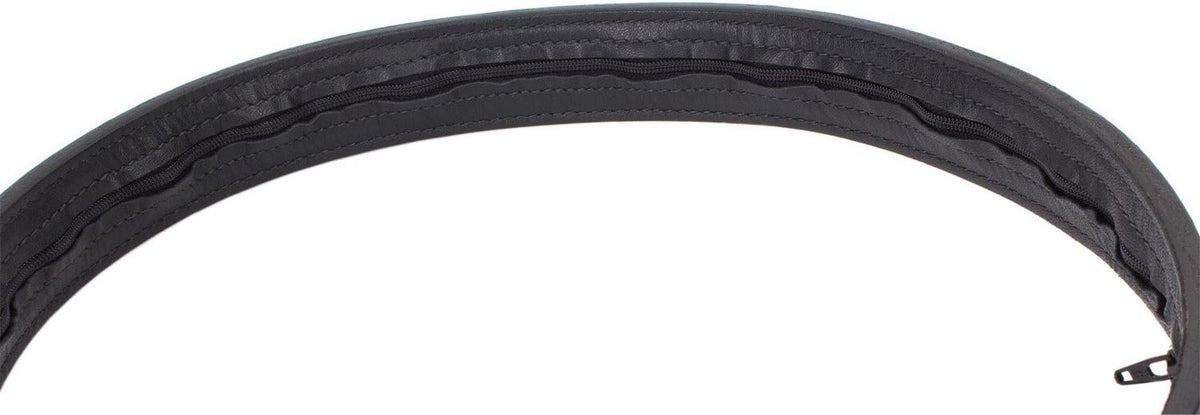 Hidden Money Pocket Travel Leather Belt (Size 38, Brown)