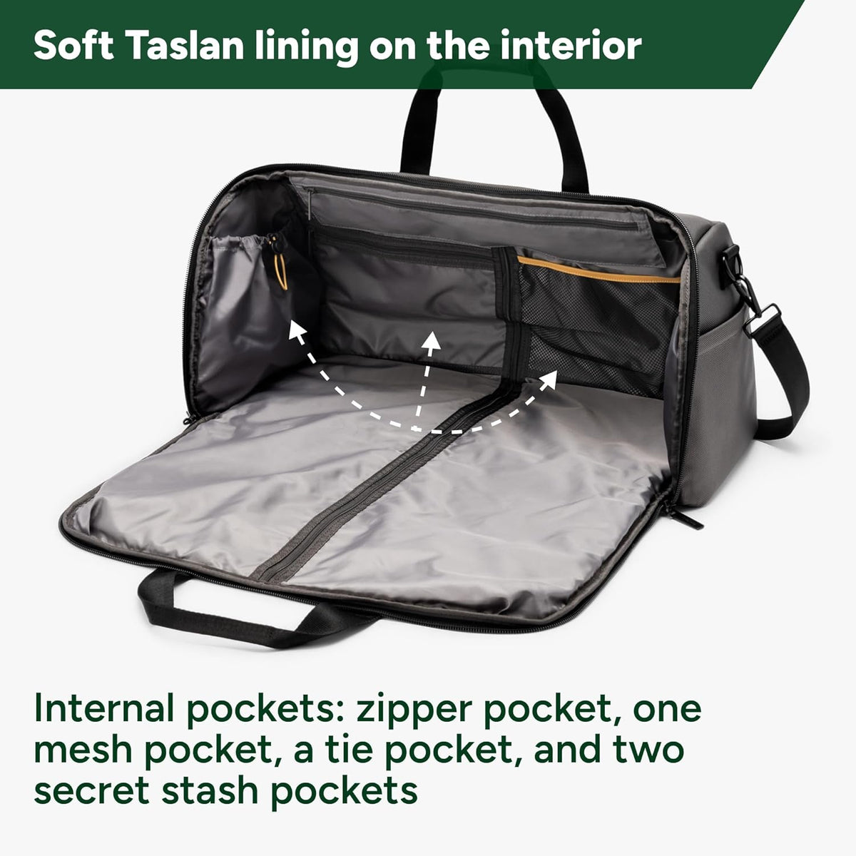 Halfday Convertible 2-in-1 Premium Garment Duffel Weekender Bag 45L: Wrinkle-Free Travel (Hanging Suit Compartment, Shoe Pockets, Trolley Sleeve), Balistic Nylon Carry-on, Jet