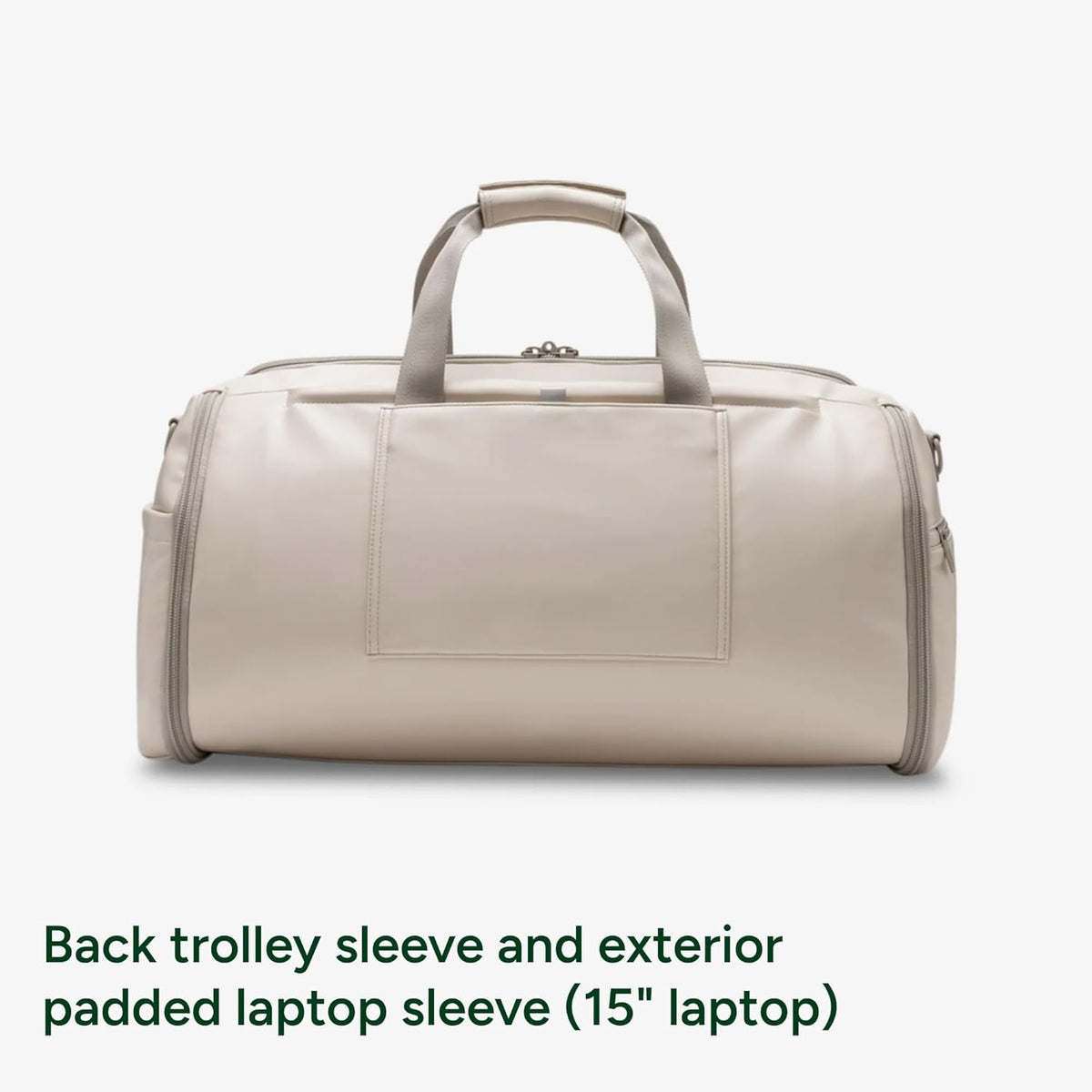 Halfday Convertible 2-in-1 Premium Garment Duffel Weekender Bag 45L: Wrinkle-Free Travel (Hanging Suit Compartment, Shoe Pockets, Trolley Sleeve), Balistic Nylon Carry-on, Jet