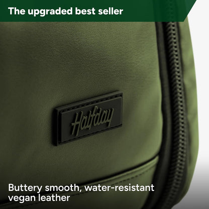 Halfday Convertible 2-in-1 Premium Garment Duffel Weekender Bag 45L: Wrinkle-Free Travel (Hanging Suit Compartment, Shoe Pockets, Trolley Sleeve), Balistic Nylon Carry-on, Jet