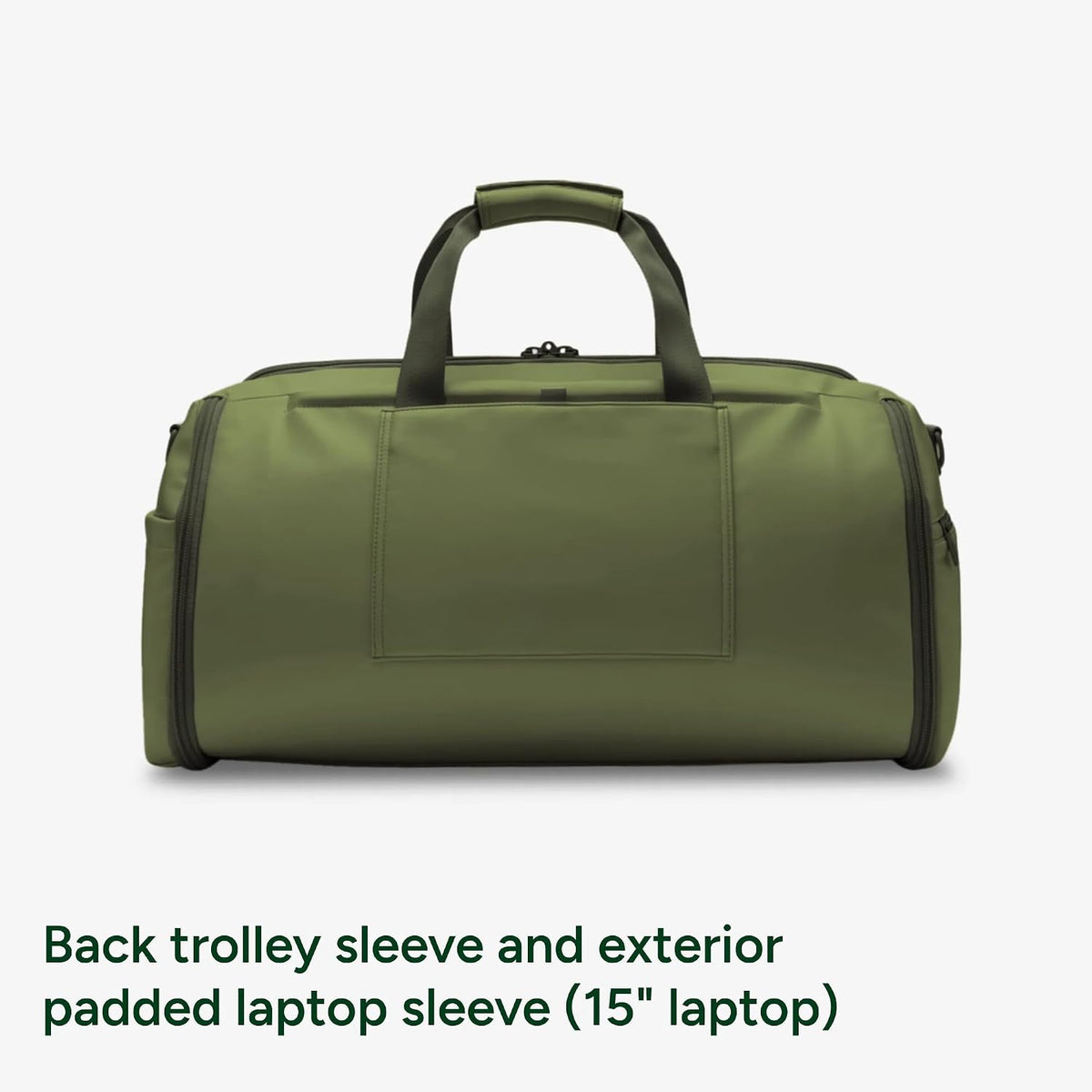 Halfday Convertible 2-in-1 Premium Garment Duffel Weekender Bag 45L: Wrinkle-Free Travel (Hanging Suit Compartment, Shoe Pockets, Trolley Sleeve), Balistic Nylon Carry-on, Jet