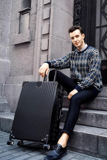 Carry On Luggage with Spinner Wheels, PC Hard Shell Zipperless Suitcase with Aluminum Frame and TSA Locks, 22x14x9 Airline Approved Lightweight Luggage for Business Travel (White, 20 Inch)