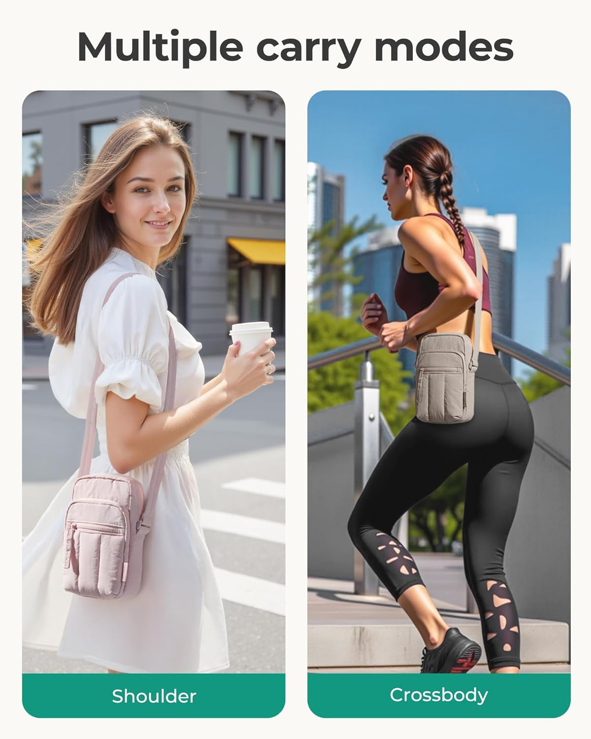 Crossbody Bags for Women, Mini Cell Phone Cross body Purses Travel Wallet with RFID Blocking Card Slots