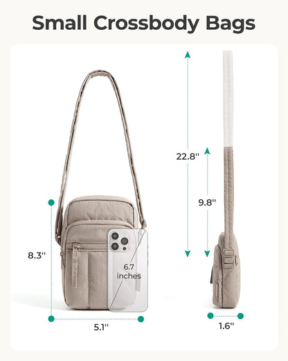 Crossbody Bags for Women, Mini Cell Phone Cross body Purses Travel Wallet with RFID Blocking Card Slots