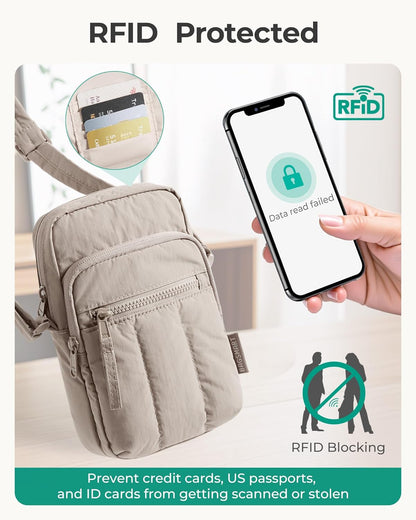 Crossbody Bags for Women, Mini Cell Phone Cross body Purses Travel Wallet with RFID Blocking Card Slots