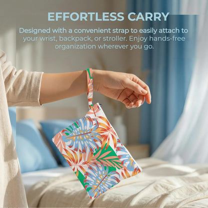 Wet Bag, 2 Pack Travel Vacation Reusable Waterproof Dry Wet Zipper Organizer for Weekend Getaway Beach Trip Gym Daily Toiletry Storage