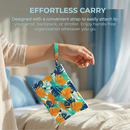 Wet Bag, 2 Pack Travel Vacation Reusable Waterproof Dry Wet Zipper Organizer for Weekend Getaway Beach Trip Gym Daily Toiletry Storage