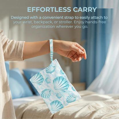 Wet Bag, 2 Pack Travel Vacation Reusable Waterproof Dry Wet Zipper Organizer for Weekend Getaway Beach Trip Gym Daily Toiletry Storage