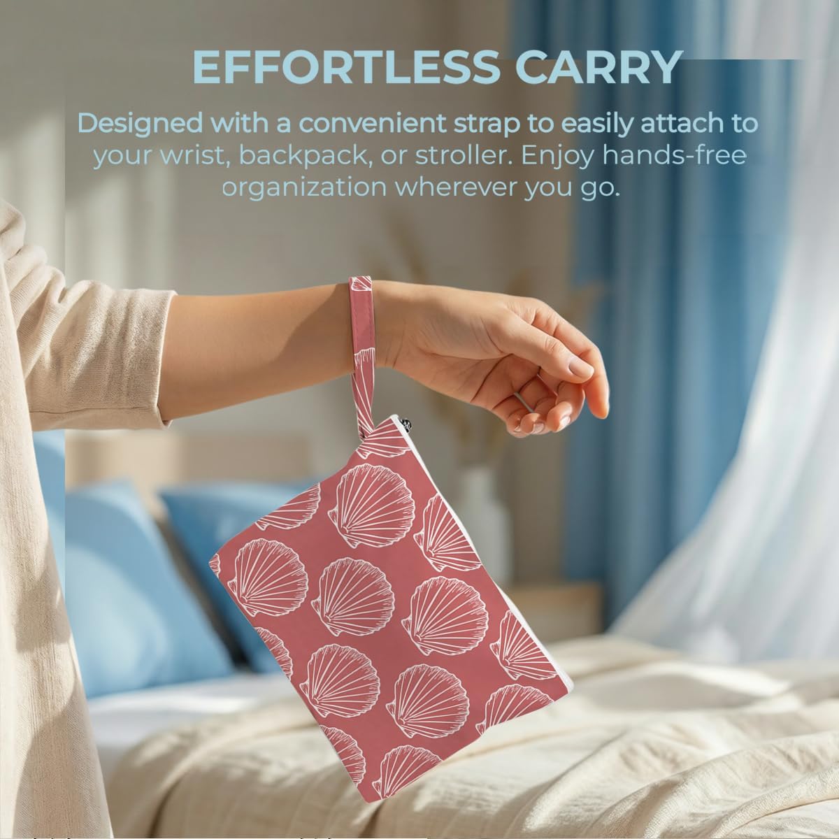 Wet Bag, 2 Pack Travel Vacation Reusable Waterproof Dry Wet Zipper Organizer for Weekend Getaway Beach Trip Gym Daily Toiletry Storage