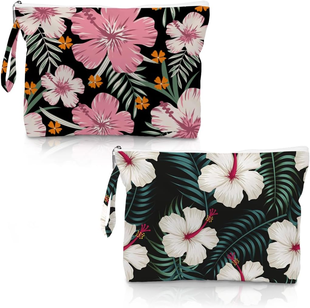 Wet Bag, 2 Pack Travel Vacation Reusable Waterproof Dry Wet Zipper Organizer for Weekend Getaway Beach Trip Gym Daily Toiletry Storage